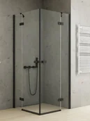 Kabiny prysznicowe - New Trendy Czarna kabina prysznicowa drzwi uchylne 110x120 EXK-4991 Reflexa Black - miniaturka - grafika 1