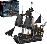 Klocki - KLOCKI MOULD KING 10195 STATEK OKRĘT CZARNA PERŁA BLACK PEARL III 932 EL. - miniaturka - grafika 1