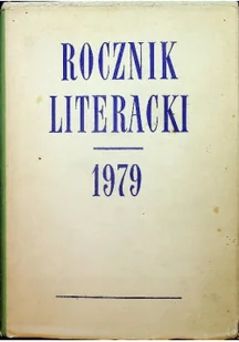 Rocznik literacki 1979 - Książki o kulturze i sztuce - miniaturka - grafika 1