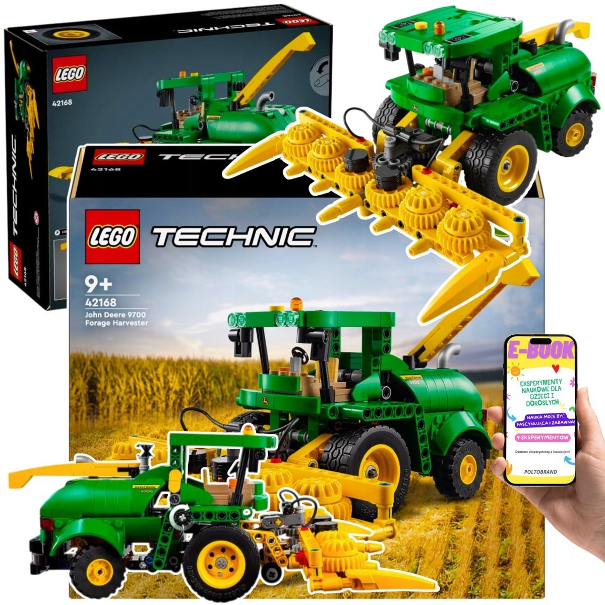 LEGO PREZENT KOMBAJN JOHN DEERE 9700 Forage Harvester LEGO TECHNIC PREZENT DLA DZIECKA + EBOOK