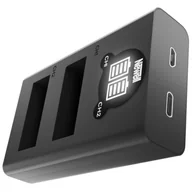 Akcesoria do kamer sportowych - GOPRO Ładowarka na 2 baterie AHDBT-901 do Hero 9 - miniaturka - grafika 1