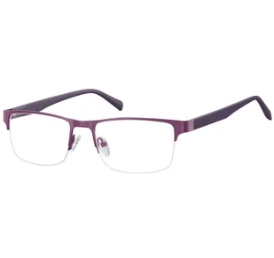 Żyłkowe oprawki korekcyjne zerówki okulary 601F fioletowe - Okulary korekcyjne, oprawki, szkła - miniaturka - grafika 1