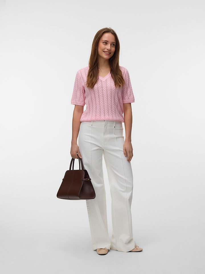 Vero Moda Sweter w kolorze jasnoróżowym
