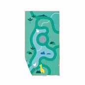 Okrycia kąpielowe dla dzieci - QUUT Dwustronny ręcznik plażowy PlayTowels L (180 x 100cm) Safari - miniaturka - grafika 1