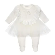 Pajacyki dla niemowląt - BGL-64239I Pajac ecru Gloria 56 - miniaturka - grafika 1