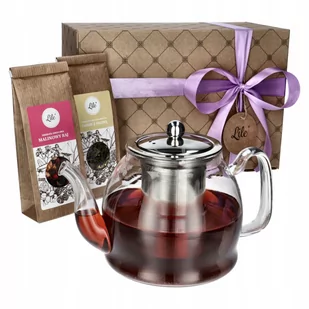 Dzbanek z zaparzaczem herbata zestaw prezentowy - Zaparzacze i kawiarki - miniaturka - grafika 1