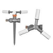 Inne akcesoria do nawadniania - Zraszacz obrotowy 3-ramienny na kolcu White 2623 - miniaturka - grafika 1