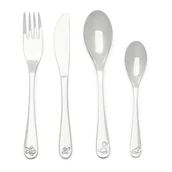 Sztućce dla dzieci - Sztućce dla dzieci ze stali nierdzewnej w kolorze srebra 4 szt. Water life – Zilverstad - miniaturka - grafika 1