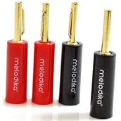 Złącza, przejściówki, adaptery - Melodika Wtyki bananowe - 4 Purple Rain, (MDBAN4) - miniaturka - grafika 1