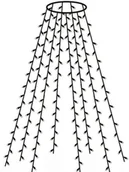 Oświetlenie świąteczne - Kurtyna świetlna 300 lampek LED na choinkę - miniaturka - grafika 1