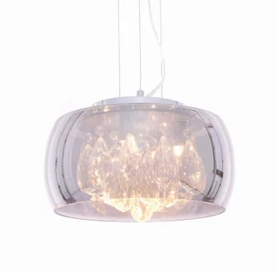 Lumina Deco Deco NOWOCZESNA LAMPA WISZĄCA CHROMOWANA TOSSO D30 - Lampy sufitowe - miniaturka - grafika 2