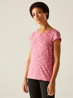 Koszulki sportowe damskie - Regatta Koszulka funkcyjna "Hyperdimension II" w kolorze różowym - miniaturka - grafika 1