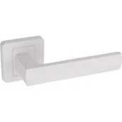 Klamki - Klamka AMB EUREKA kwadratowy szyld biały - miniaturka - grafika 1