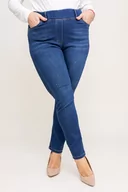 Spodnie damskie - Niebieskie Jegginsy jeansowe VERZI - Tono - miniaturka - grafika 1