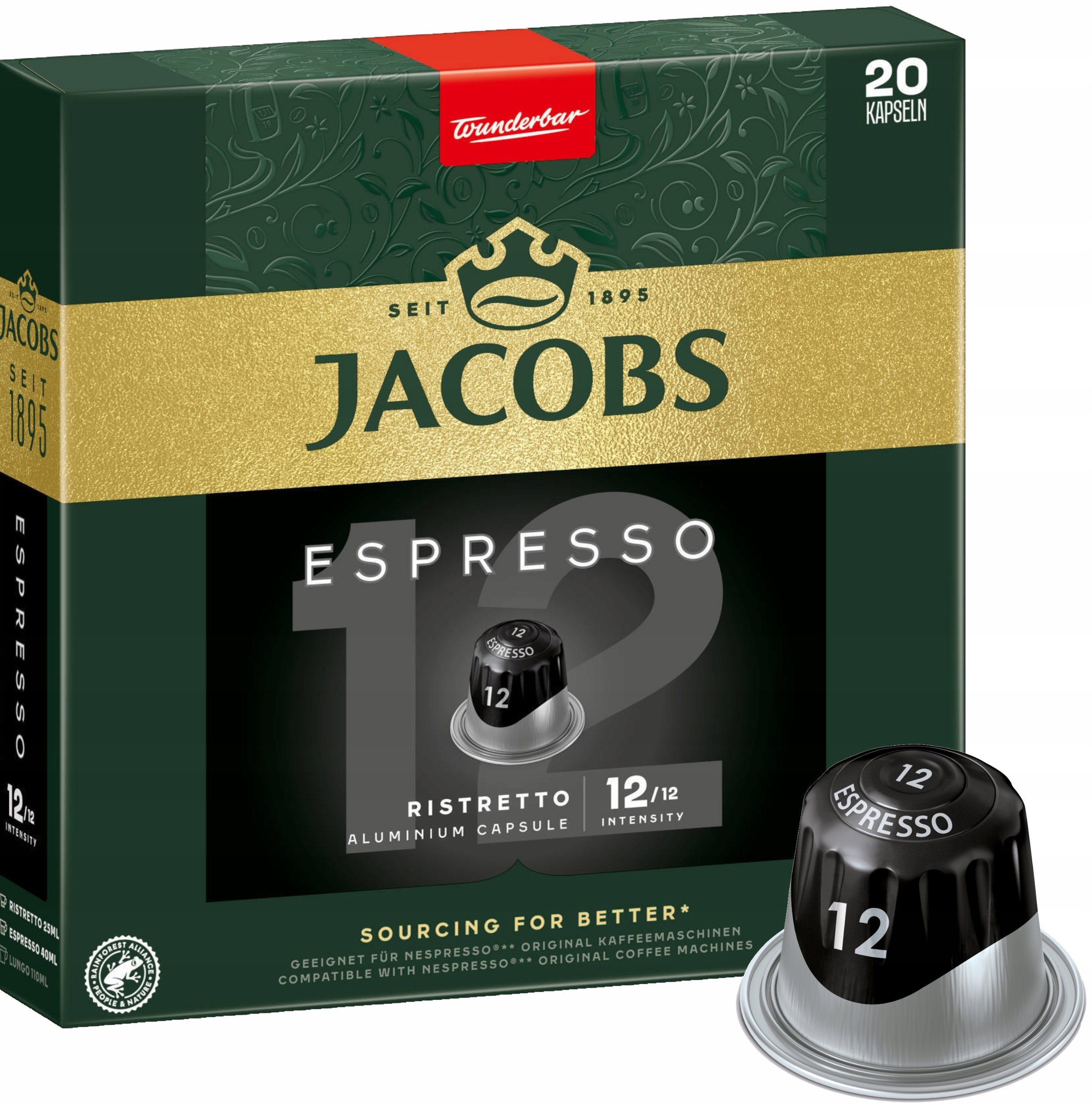 Kawa do Nespresso Jacobs Espresso Ristretto 20 szt