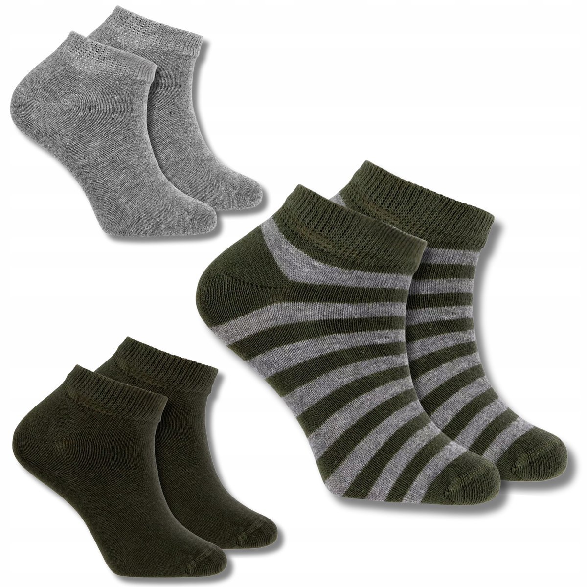 SKARPETKI CHŁOPIĘCE SKARPETY DO KOSTKI STOPKI DZIECIĘCE 3-PAK MORAJ 35-38