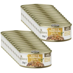 Applaws Taste Toppers Naturalna Mokra Karma dla Psów Kurczak Z Dynią Marchewką I Groszkiem W Bulionie 24x156g Puszka - Mokra karma dla kotów - miniaturka - grafika 1