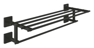 Grohe QuickFix Start Cube - Wieszak na ręczniki, czarny mat 410992430 - Wieszaki łazienkowe - miniaturka - grafika 1