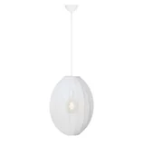Lampy sufitowe - Biała lampa wisząca typu lampion, do sypialni 108796 z serii FLORENCE - miniaturka - grafika 1