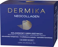 Kremy do twarzy - Dermika Neocollagen Multikolagenowy krem odżywczy 70+ na dzień i noc 50ml - miniaturka - grafika 1