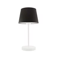 Lampy stojące - Lampka nocna LYSNE Siena, 60 W, E27, brązowa/biała, 41,5x19,5 cm - miniaturka - grafika 1