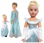 Lalki dla dziewczynek - Smily Play Duża lalka chodząca za rękę 70 cm księżniczka długie włosy - miniaturka - grafika 1