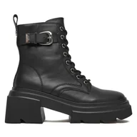 Botki damskie - Trzewiki Steve Madden Braker SM11005039 Czarny - miniaturka - grafika 1