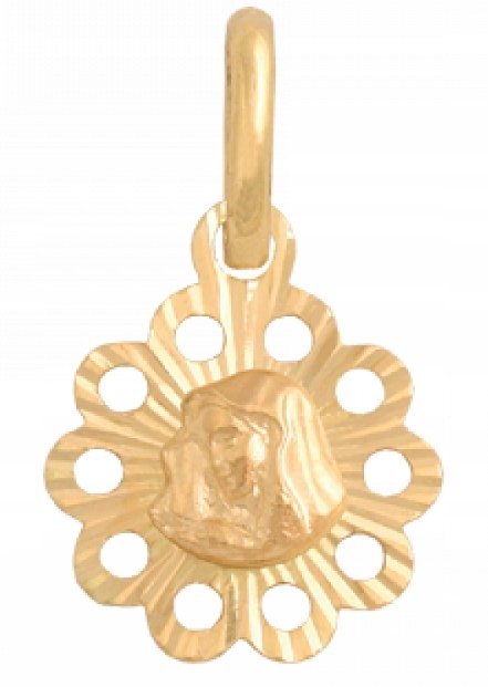 ZŁOTY Medalik Matka Boska 585 0.46 g Prezent Urodziny Chrzest Grawer