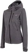 Bluzy damskie - SOFTSHELL DAMSKI 4F H4L19-SFD003 CIEMNY SZARY-XS - miniaturka - grafika 1