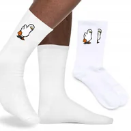 Skarpetki męskie - SKARPETKI Skarpety Męskie Zabawny GĄSKA PREZENT Śmieszne WZORY 39-45 - miniaturka - grafika 1