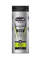 Żele pod prysznic dla mężczyzn - On Line Fresh Lime Żel pod prysznic 3in1 dla mężczyzn 400ml - miniaturka - grafika 1