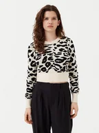 Swetry damskie - ONLY Sweter Lima 15339828 Beżowy Cropped Fit - miniaturka - grafika 1