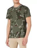Koszulki męskie - G-STAR RAW Męski T-shirt D19849, Hatton Contour Camo Gd C801-c578, XS - miniaturka - grafika 1