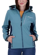 Kurtki damskie - Deproc Active Damska kurtka softshellowa z odpinanym kapturem, kurtka przejściowa, wiatrówka NUNAVUT WOMEN - miniaturka - grafika 1