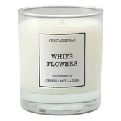 Świece - Cerería Mollá cerería mollá Santiago  świeca zapachowa w szkle wosk, roślinny, zapach białe kwiaty 5505 - miniaturka - grafika 1
