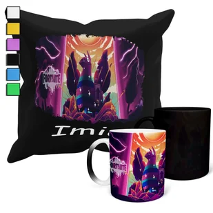 ZESTAW KUBEK MAGICZNY ZMIENIAJĄCY KOLOR +POSZEWKA GRY PREZENT +IMIĘ - Gadżety dla niej i dla niego - miniaturka - grafika 1