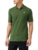 Koszulki męskie - G-STAR RAW Męska koszulka polo Dunda, zielona (Dk nuri Green 5864-3476), XS - miniaturka - grafika 1