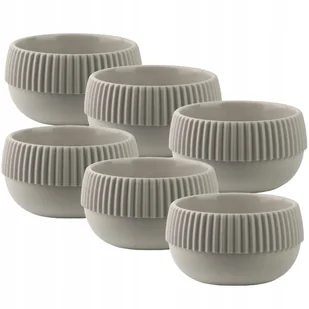 KOMPLET 6x DONICZKA OSŁONKA DO KWIATÓW "BOHO" NISKA BEŻ - Donice - miniaturka - grafika 1