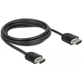 Kable - Delock Kabel HDMI 4K 60Hz M/M potrójnie ekranowany premium 2m czarny 84964 - miniaturka - grafika 1