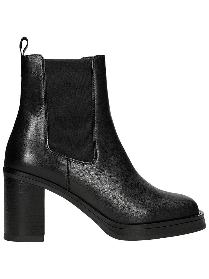 Wojas Skórzane botki w kolorze czarnym