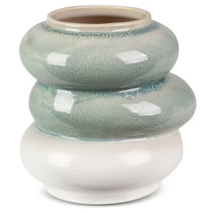 Wazon Ceramiczny Liana 19X18X19 Miętowy - Wazony i flakony - miniaturka - grafika 1