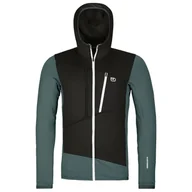 Bluzy sportowe męskie - Męska bluza Ortovox Fleece Grid Hoody M Rozmiar: M / Kolor: ciemnoniebieski - miniaturka - grafika 1