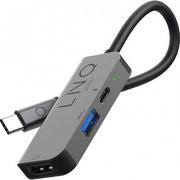 Huby USB - Linq Hub 3w1 USB-C HDMI USB 3.1 NULNQUS3P000001 - miniaturka - grafika 1