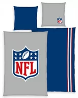 Pościel dla dzieci - Pościel Football Amerykański Nfl Rugby 140X200 Szara Bawełna Płaska Dziecka - miniaturka - grafika 1