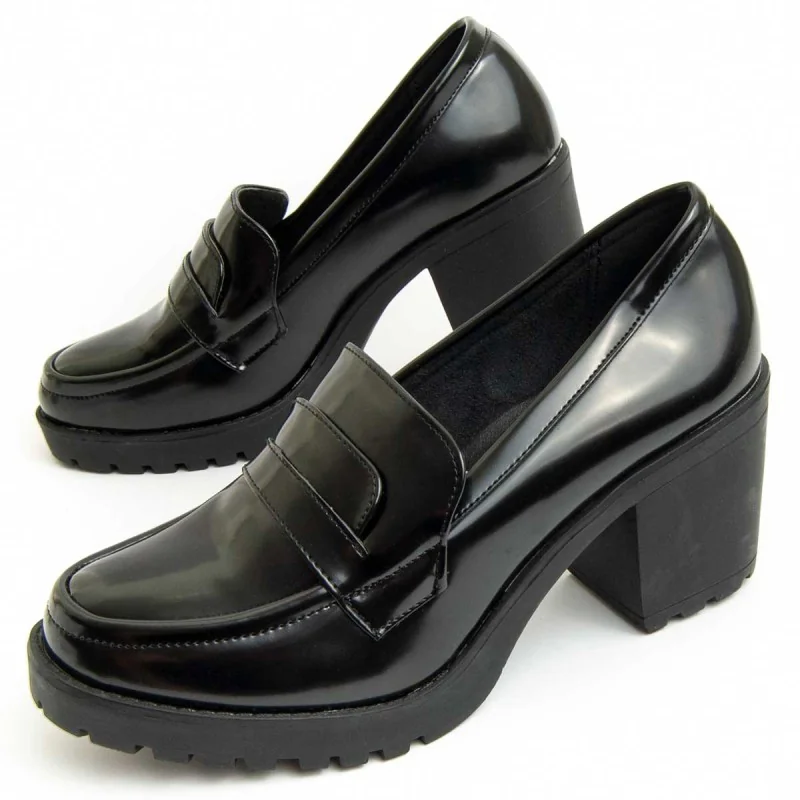 Montevita Heel Mokasyny Moccavita5 Czarne Rozmiar 40