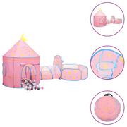 Namioty i tipi dla dzieci - vidaXL Namiot Do Zabawy Z 250 Piłeczkami, Różowy, 301X120X128 Cm - miniaturka - grafika 1