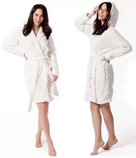 Tutumi Szlafrok Damski DIAMOND Ecru L/XL - Szlafroki damskie - miniaturka - grafika 1