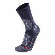 Skarpetki męskie - UYN UYN męskie skarpety trekkingowe z wełny merynosów szary Anthracite Melange/Black 35-38 S100050 - miniaturka - grafika 1