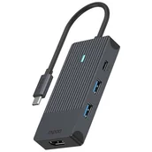 Stacje dokujące i replikatory portów - Rapoo, Multiport Ucm-2001 4-W-1 Usb-C - miniaturka - grafika 1