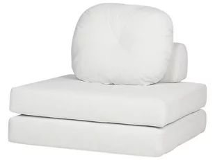 Sofa rozkładana jednoosobowa sztruksowa biała OLDEN - Sofy i kanapy - miniaturka - grafika 6